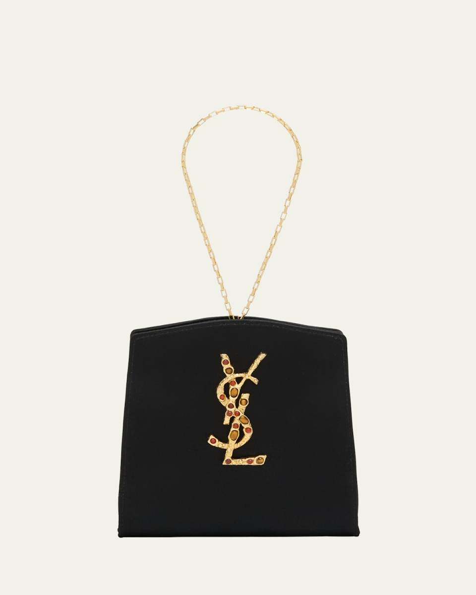 Mini YSL Evening Wristlet in Satin